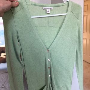 Banana Republic green lightweight cardigan